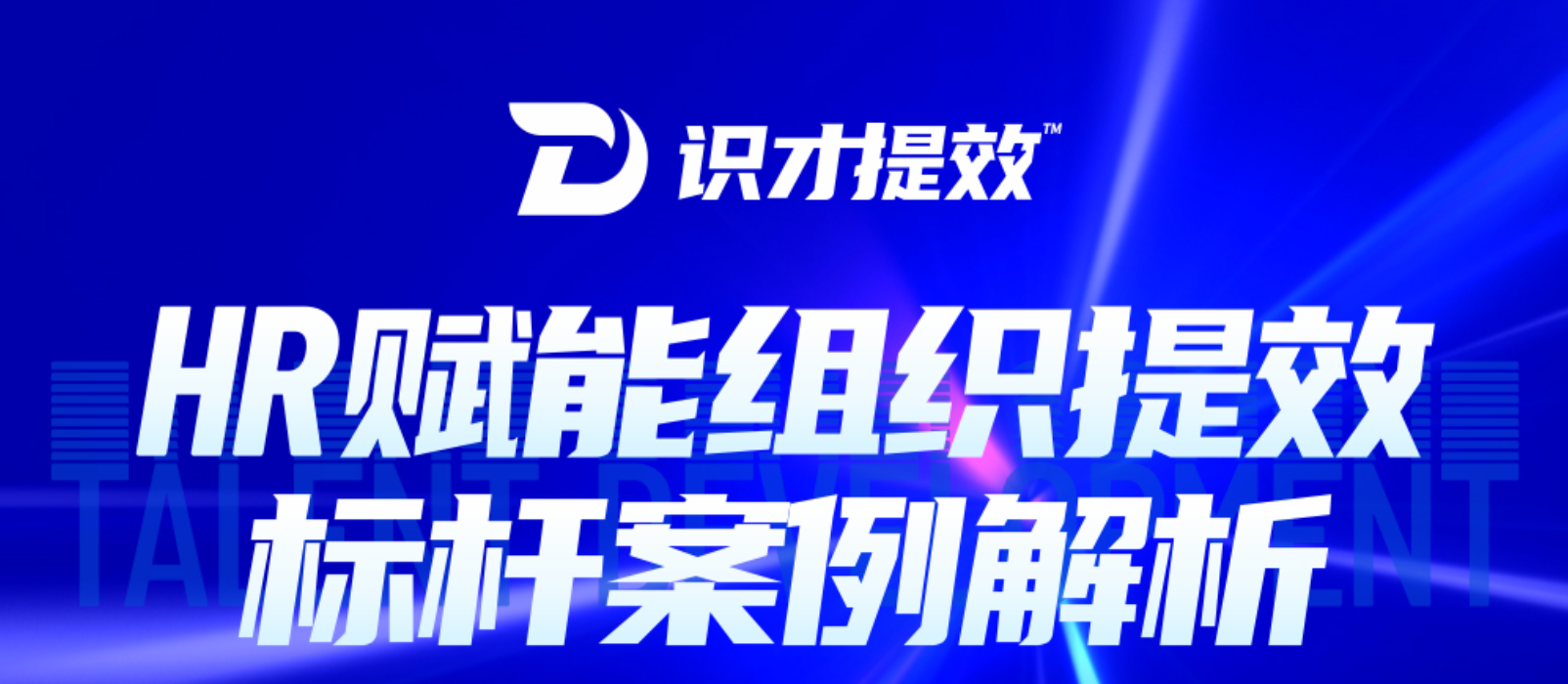 识才提效HR赋能组织提效标杆案例解析